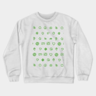 Social media print Crewneck Sweatshirt